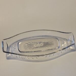 Elegant Clear Heisey Glass Serving Tray